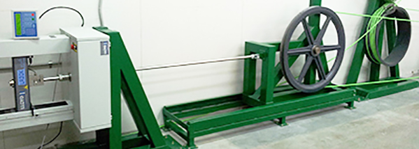 Zugversuche an Überland Glasfaserkabeln